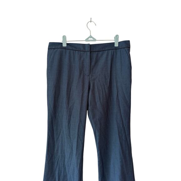 Worthington Women's Size 10 NWT Work Pants Blue Pattern Wide Leg Trousers - Picture 2 of 5